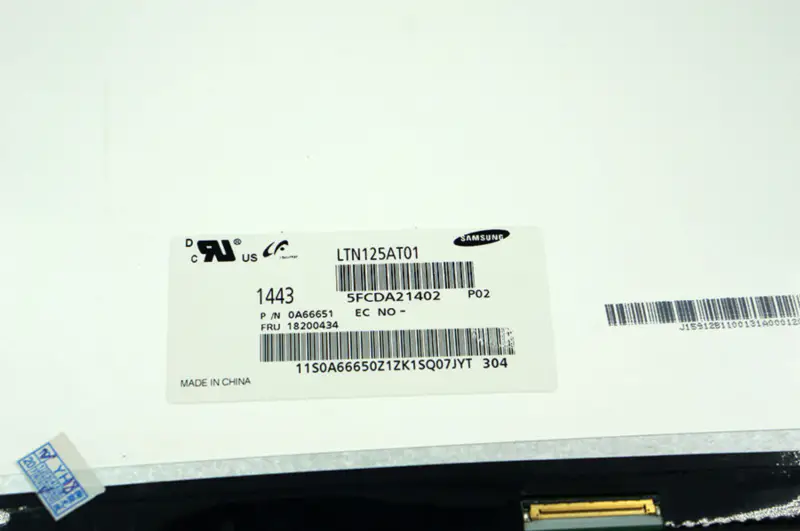 12,5 pulgadas LTN125AT01 B125XW01 B125XW01 V.0 LP125WH2 TLB1 para lenovo U260 U201 X220 X220I Pantalla LCD LCD