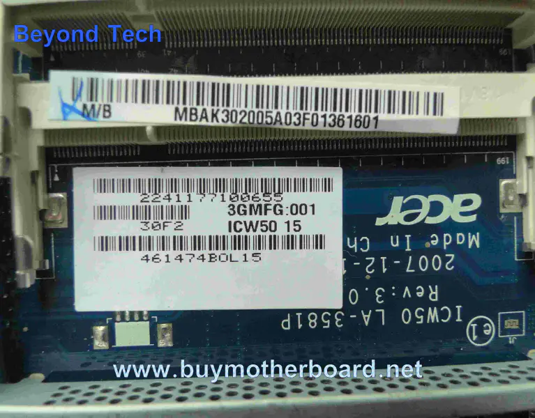 Placa base Acer MBAK302005 para 5520
