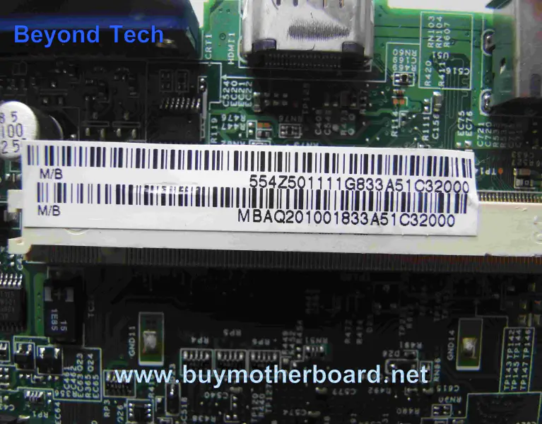 Placa base Acer MBAQ201001 para AS5730 5930 5330