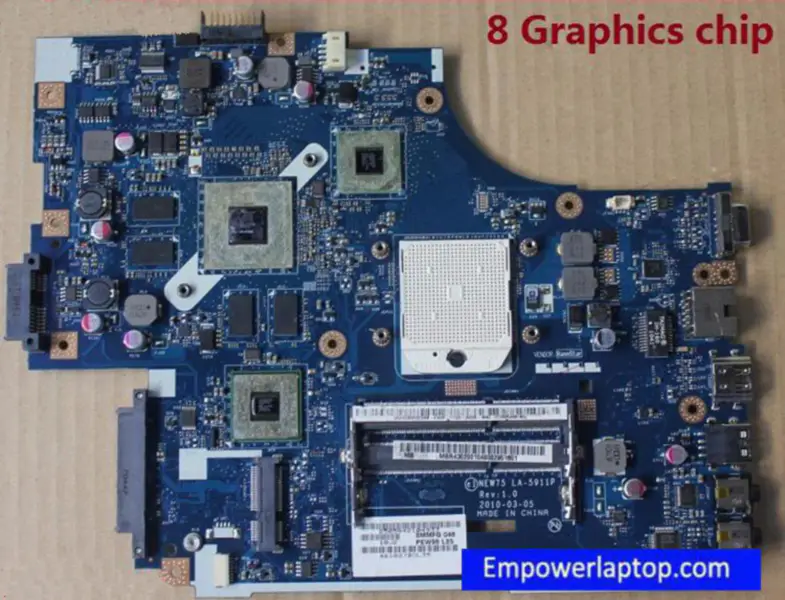 Placa base Acer 5551 5552G 75 LA-5911P MBWM602001