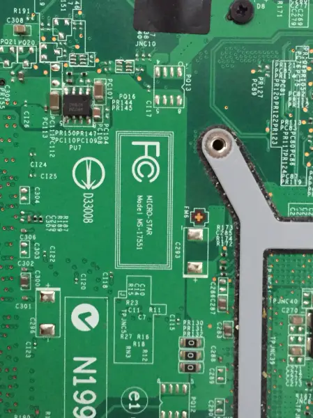 Placa base MSI CR70 MS-17551