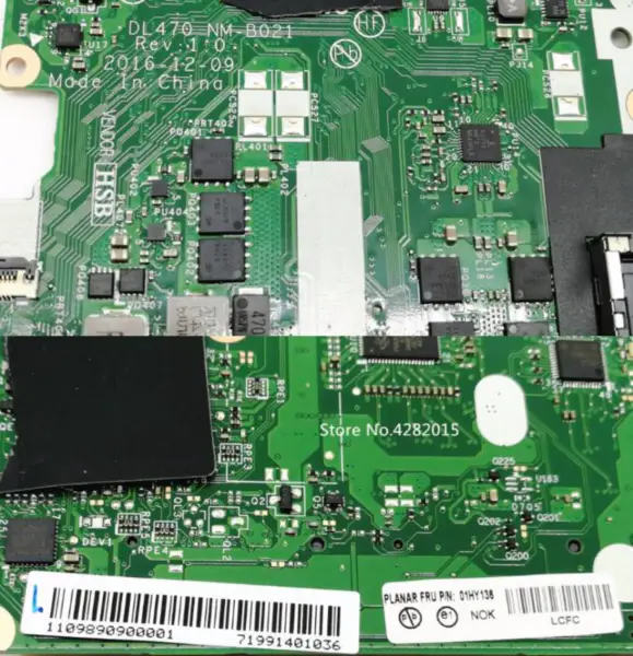FRU/PN:01HY136 Para Lenovo ThinkPad L470 DL470 Portátil Placa Base NM-B021 I5-7200U GPU 2G DDR4