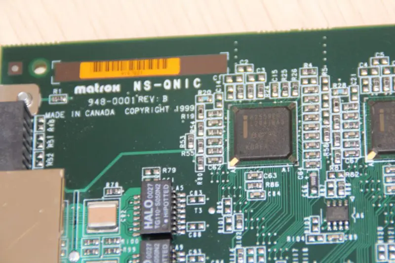 Tarjeta de red Matrox NS-QNIC Quad 10/100 Ethernet Adapter 4 puertos 100M para servidor Intel 82559
