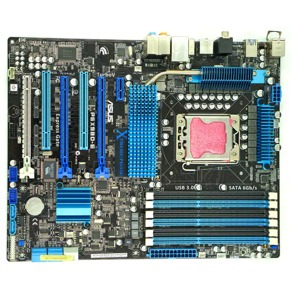 Asus P6X58D-E Placa base de sobremesa X58 Socket LGA 1366 i7 Extreme DDR3 24G ATX