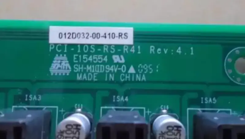 Placa base PCI-10S-RS-R41 Rev:4.1