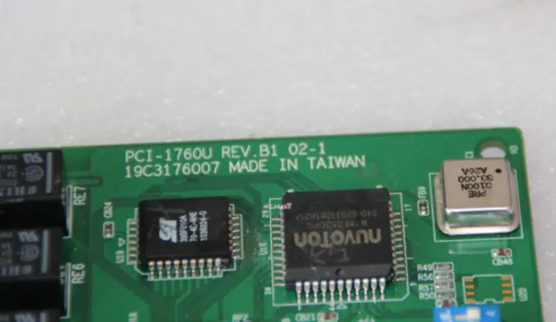 Advantech PCI-1760U REV.B1 A1 A2 Relé de 8 canales y entrada digital aislada de 8 canales Tarjeta PCI universal