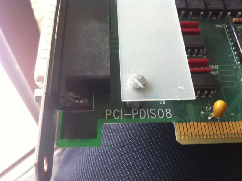 Tarjeta de registro de datos PCIP-SCOPE PCI-PDIS08