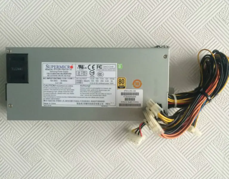 Supermicro PWS-351-1H Fuente de alimentación de servidor 1U 350W