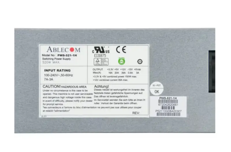 Fuente de alimentación Supermicro PWS-521-1H
