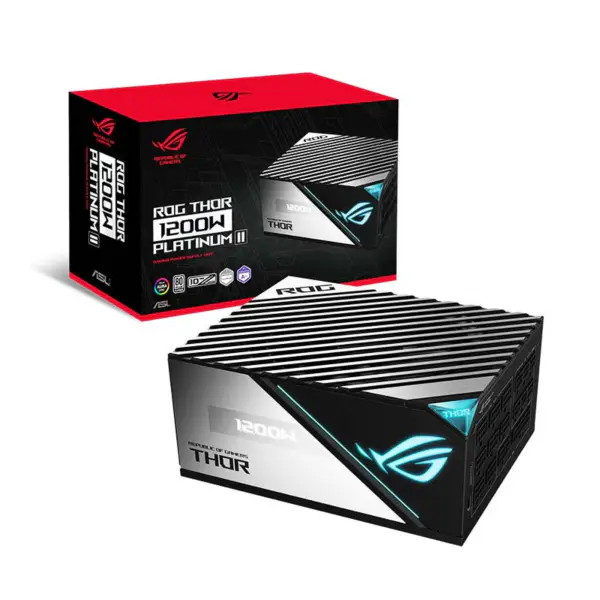 Como unidades de fuente de alimentación de escritorio Rog Thor 1200p2 Gaming Psu Fuente de alimentación del ordenador Soporte Rtx 4090 4080 Rog-thor-1200p2-gaming