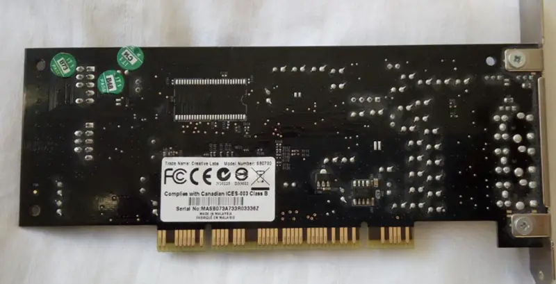 Tarjeta de sonido Creative SB0730