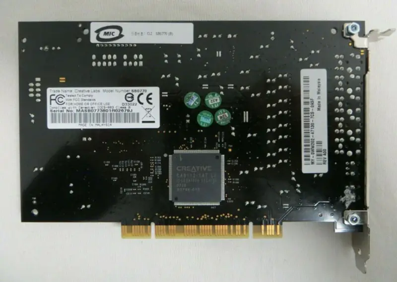 Tarjeta de sonido Creative SB0770