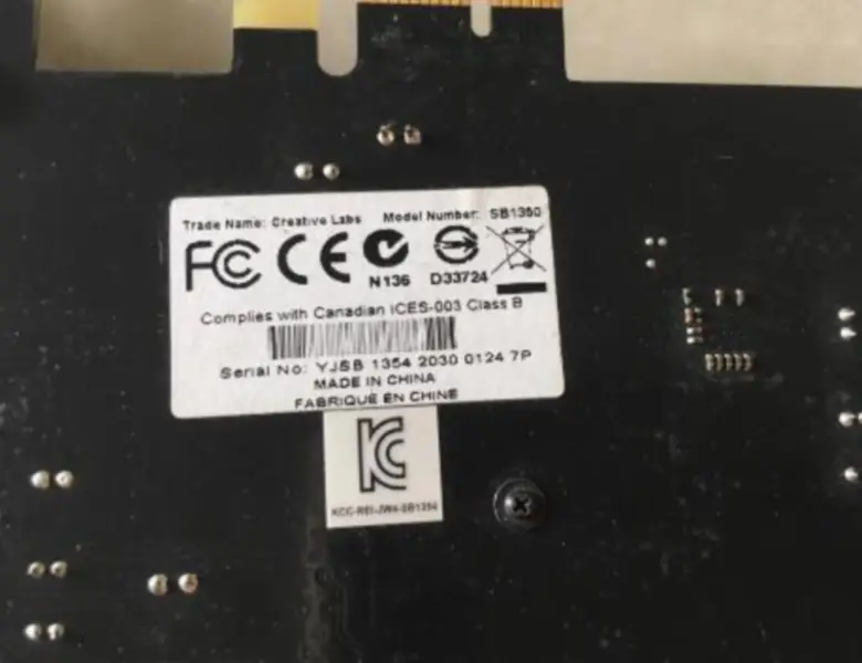Tarjeta de sonido Creative Sound Blaster Recon3D SB1350