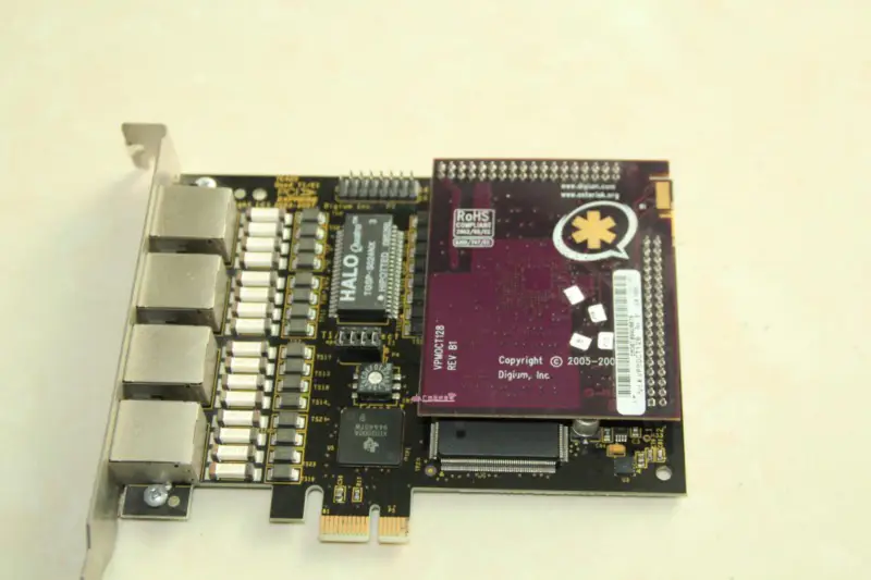Asterisk TE420P TE420 Tarjeta digital de 4 puertos E1/T1 Tarjeta PCI-Express