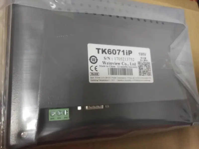 Panel de interfaz de operador con pantalla táctil Weinview TK6071IP