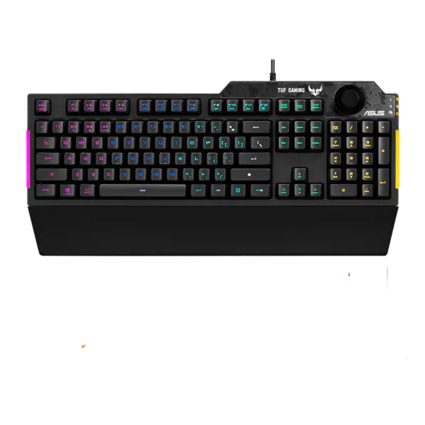 Teclado Mecánico Tuf Esports Spy Flying Fortress K3 Teclado Con Cable Para Juegos Rog Retroiluminado Con Soporte Magnético De Succión Para La Palma Tuf K3