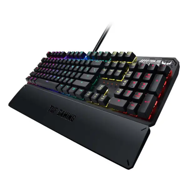 Teclado Mecánico Tuf Esports Spy Flying Fortress K3 Teclado Con Cable Para Juegos Rog Retroiluminado Con Soporte Magnético De Succión Para La Palma Tuf K3