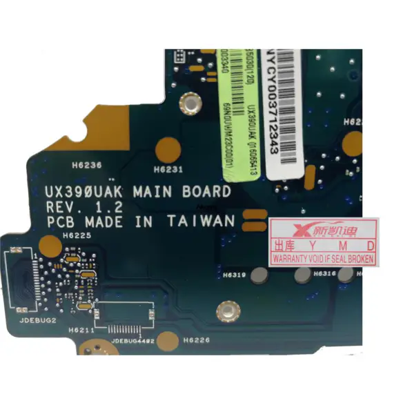 ASUS ZenBook 3 UX390 UX390U UX390UA UX390UAK Placa base