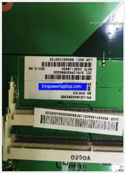Toshiba L505 V000185590 Placa base Satellite L505