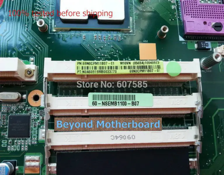 Placa base Asus W90VN