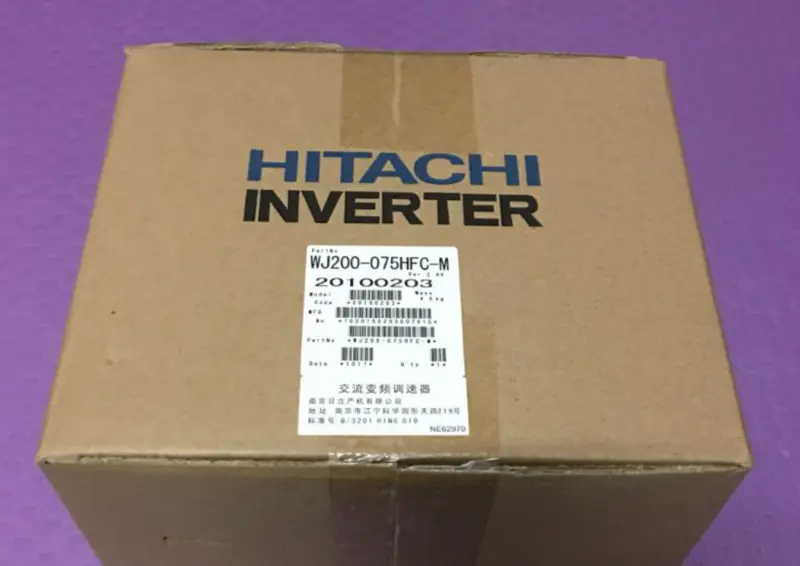 HITACHI INVERTER WJ200-075HFC-M 7.5KW NUEVO