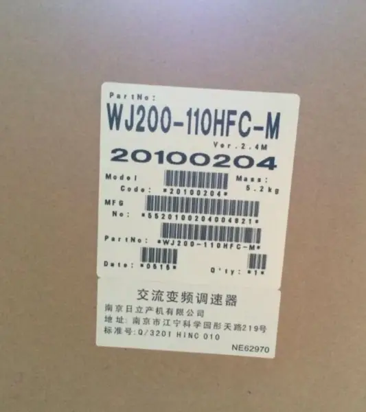 HITACHI INVERTER WJ200-110HFC-M 11KW NUEVO
