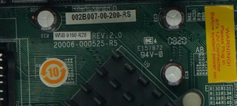 Placa base industrial IEI WSB-9150-R20 REV:2.0