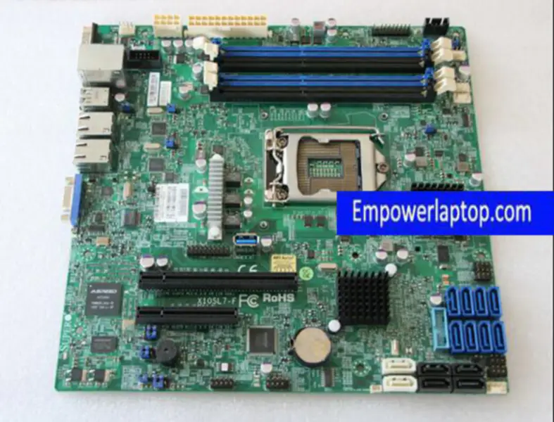 Supermicro X10SL7-F C222 LGA 1150 singel Placa base de servidor compatible con V2 V3 V4 CPU SAS
