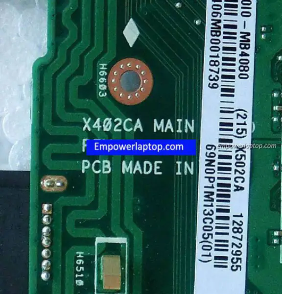 Placa base Asus X502CA