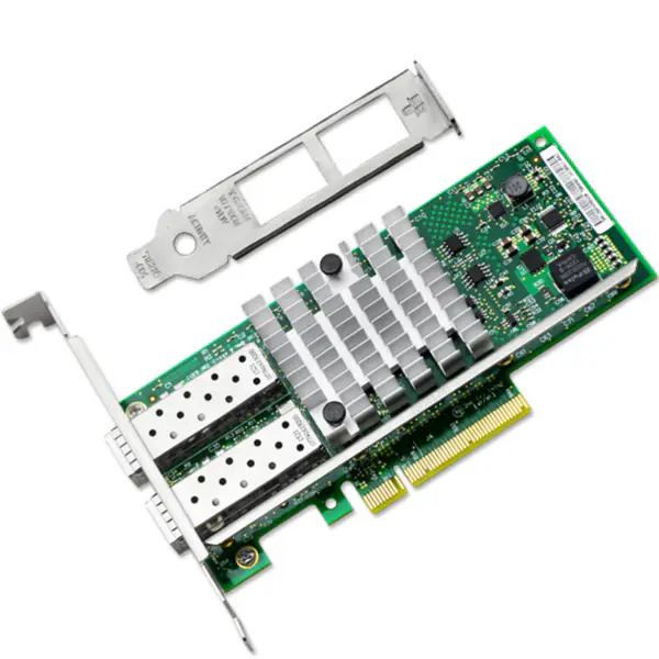 Intel X520-SR2 10G dual SFP+ Ethernet NIC Card Tarjeta de red E10G42BFSR Adaptador Ethernet para servidor