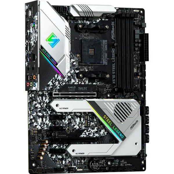 ASROCK X570 STEEL LEGEND Placa Base ATX AMD X570 DDR4 128G AM4