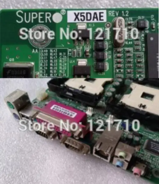 Supermicro X5DAE REV 1.2 doble zócalo 604 Placa de equipo industrial