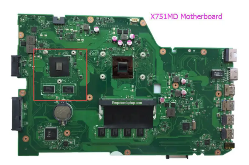 Placa base Asus X751M X751MD REV2.0