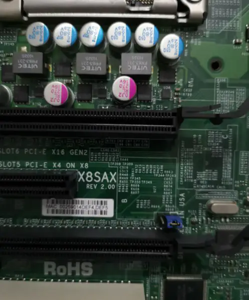 SuperMicro X8SAX REV 2.00 Placa base de servidor LGA 1366 X58 DDR3