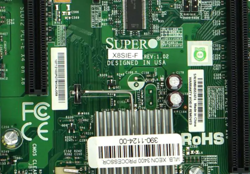 SuperMicro X8SIE-F LGA1156 Placa base de servidor simple Chipset S3420 6 ranuras de memoria LAN Gigabit dual