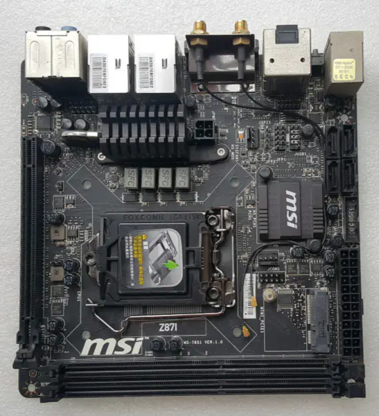 Placa base MSI Z87I LGA1150 DDR3 32GB Mini-ITX