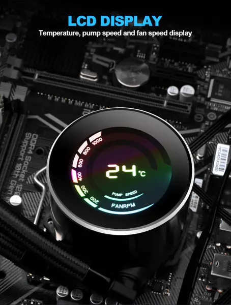 Cpu Placa de Refrigeración por Agua Disipador Térmico de Refrigeración Líquida Cpu Cooling