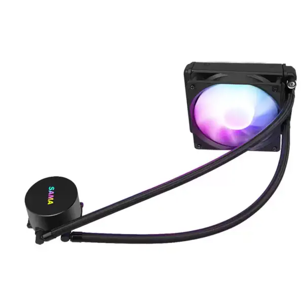 Sama 120mm Cooler Cpu Liquido Intel Cpu Cooler Con Temperatura Gaming Computer Liquid Cooler