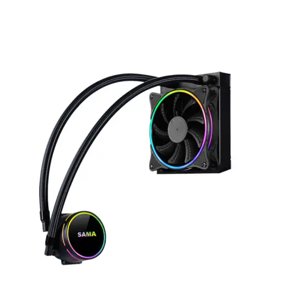 Sama 120mm Radiador Rainbow Pc Para Cpu Rgb Liquid Cooler Block Computer Cpu Water Coolers