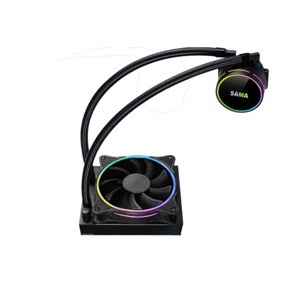 Sama 120mm Radiador Rainbow Pc Para Cpu Rgb Liquid Cooler Block Computer Cpu Water Coolers