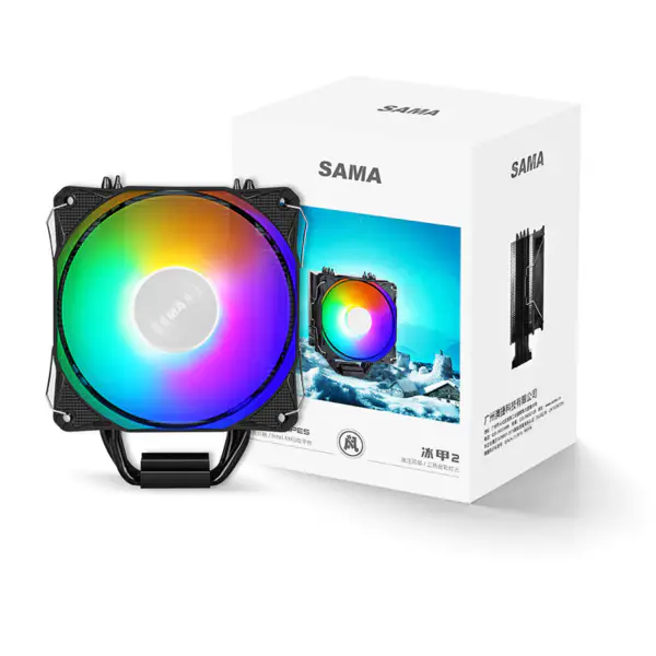 Sama 122*75*158mm 4 Heatpipes Cpu Air Cooler Frgb Cpu Radiator