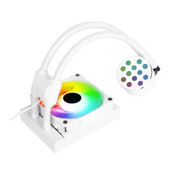 Sama 12cm Aio Cpu Cooler Radiador De Cobre Pantalla De Refrigeración Líquida De Agua Pc Cpu Cooler Rgb Glow Con Bomba De Menor Ruido
