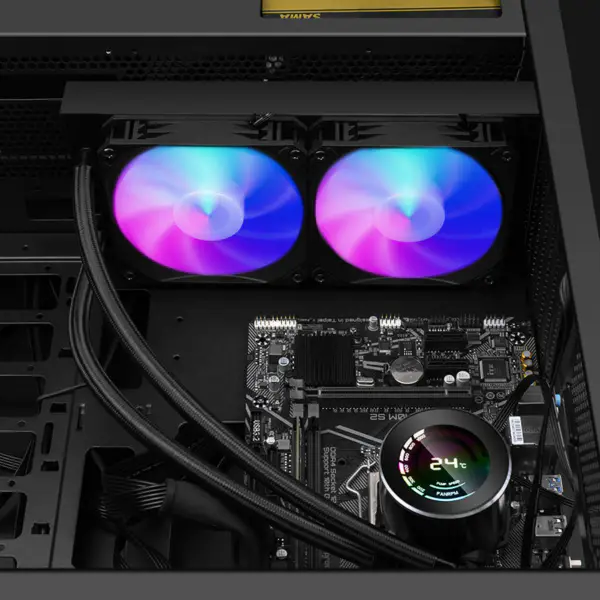 Sama 240 Cpu disipador de agua disipador de calor Aceptar 12600k 115x /2700/3600/5950x Cpu Radiador de refrigeración con Rgb Cooler Ventilador Cpu Liquid Cool