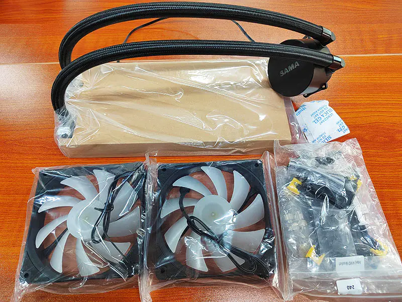 Sama 240mm Integrado Cpu Refrigeración Por Agua Refrigerador Líquido Con Luz