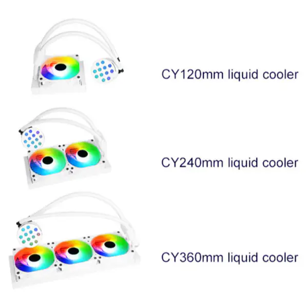 Sama 240mm Radiador Rainbow Pc Para Cpu Rgb Liquid Cooler Block Computer Cpu Water Coolers And Cooling Fan Systems For Pc Cpu