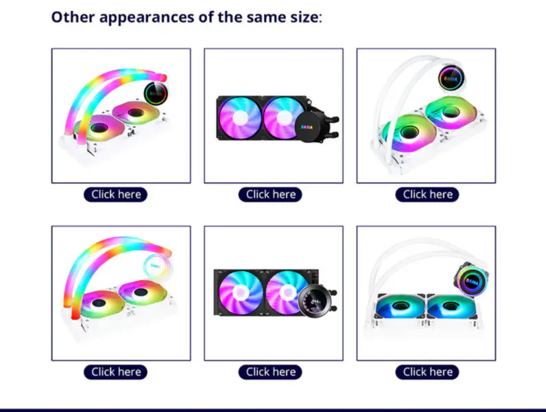 Sama 240mm Radiador Rainbow Pc Para Cpu Rgb Liquid Cooler Block Computer Cpu Water Coolers And Cooling Fan Systems For Pc Cpu