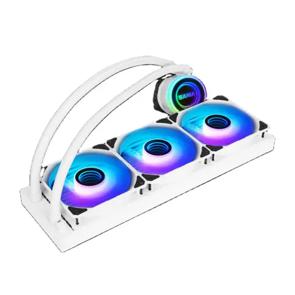 Sama 360mm Radiador Blanco Alta Eficiencia Cpu Refrigeración Por Agua Para Pc Case