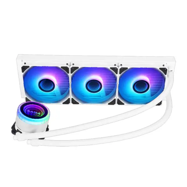 Sama 36cm Aio Cpu Cooler Radiador De Cobre Pantalla De Refrigeración Líquida De Agua Pc Cpu Cooler Rgb Glow Con Bomba De Menor Ruido