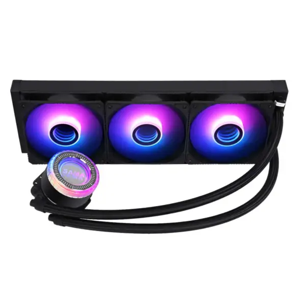 Sama 36cm Aio Cpu Cooler Radiador De Cobre Pantalla De Refrigeración Líquida De Agua Pc Cpu Cooler Rgb Glow Con Bomba De Menor Ruido