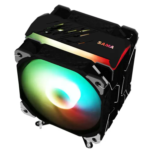 Sama 4heatpipes Disipación De Calor Cpu Air Cooler Rgb Para Amd Intel Compatibilidad